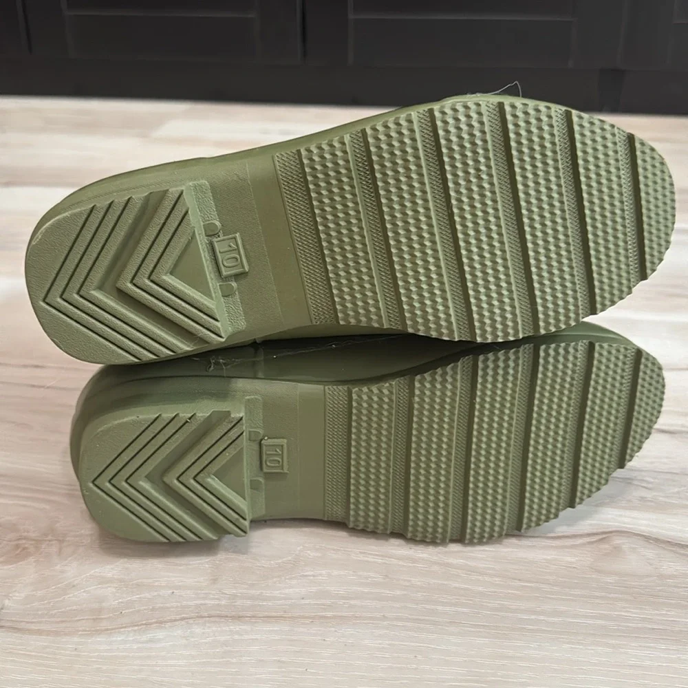 Nomad Lace-Up Detail Rubber Rain Boots - Picture 6 of 8